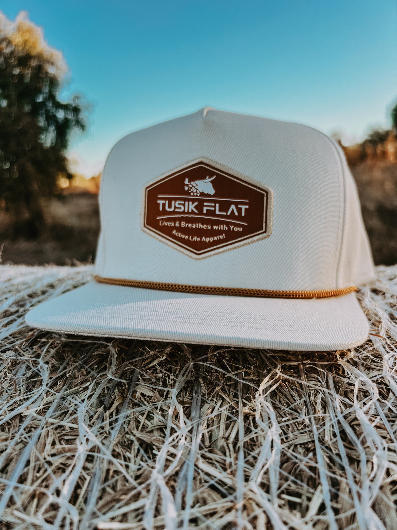 Old School Beige Flatty Cap