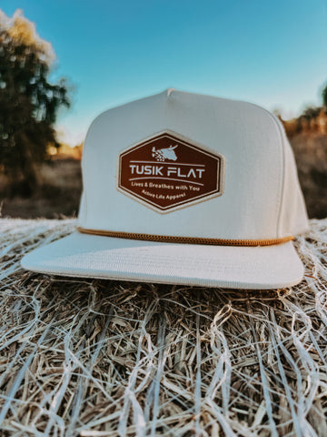 Old School Beige Flatty Cap