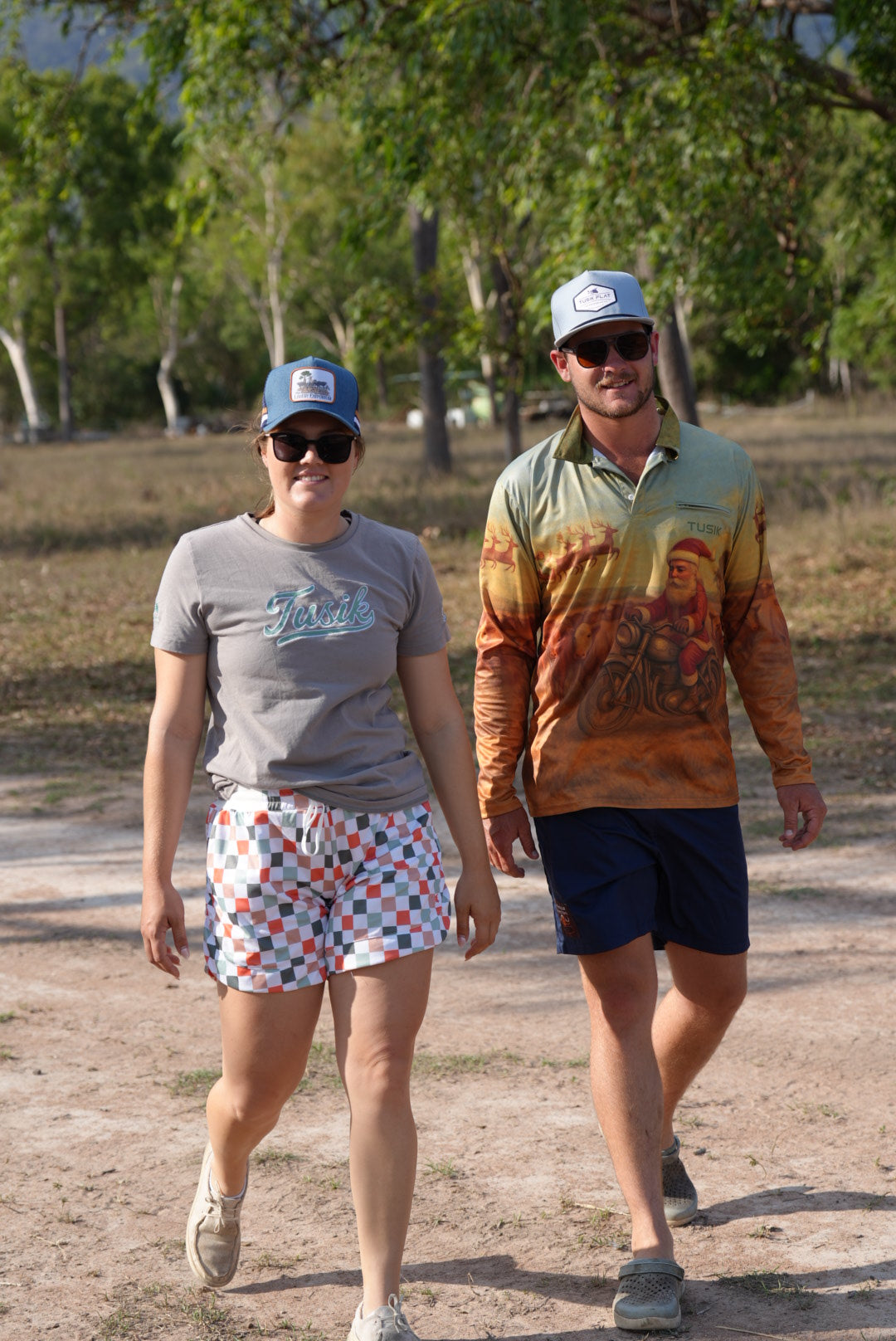 Check Multi Colour Christmas Quick Dry Tusik Rugger’s