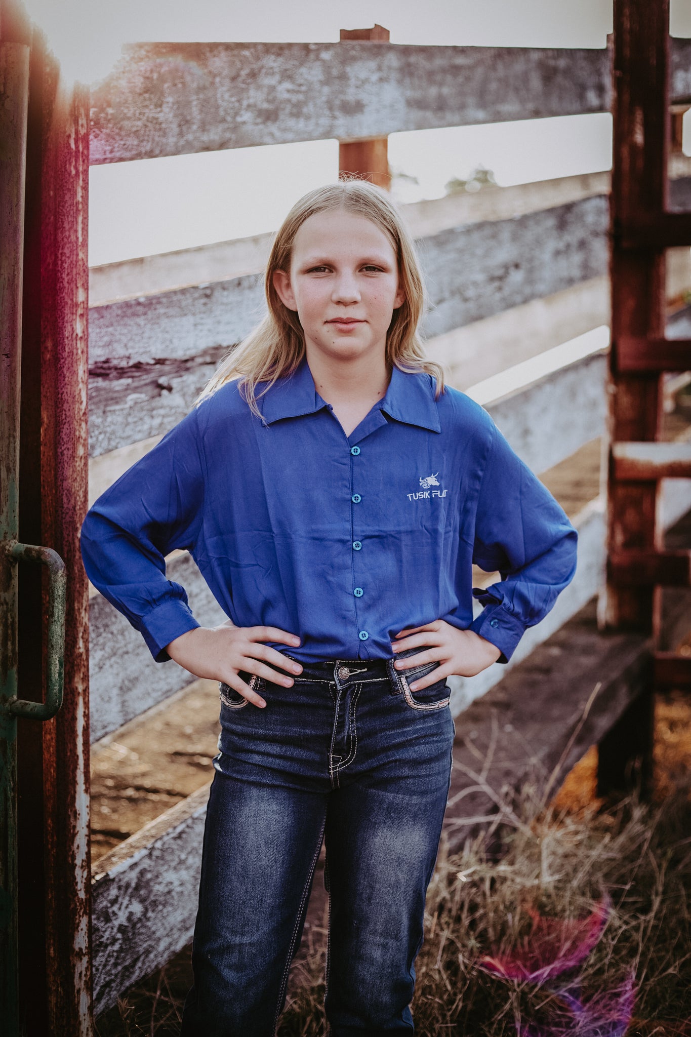 The Poddy Pen Button Up - Dark Blue