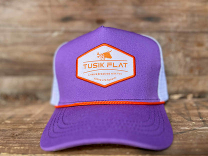 Lavender & Bright Orange Trucker Cap