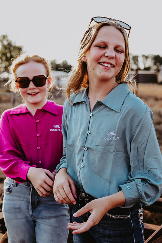 The Poddy Pen Button Up - Fuscia