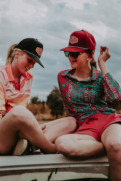 Pink with Beige Embroidery Ya Mum’s Ruggers