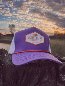 Purple and Orange Trucker Cap