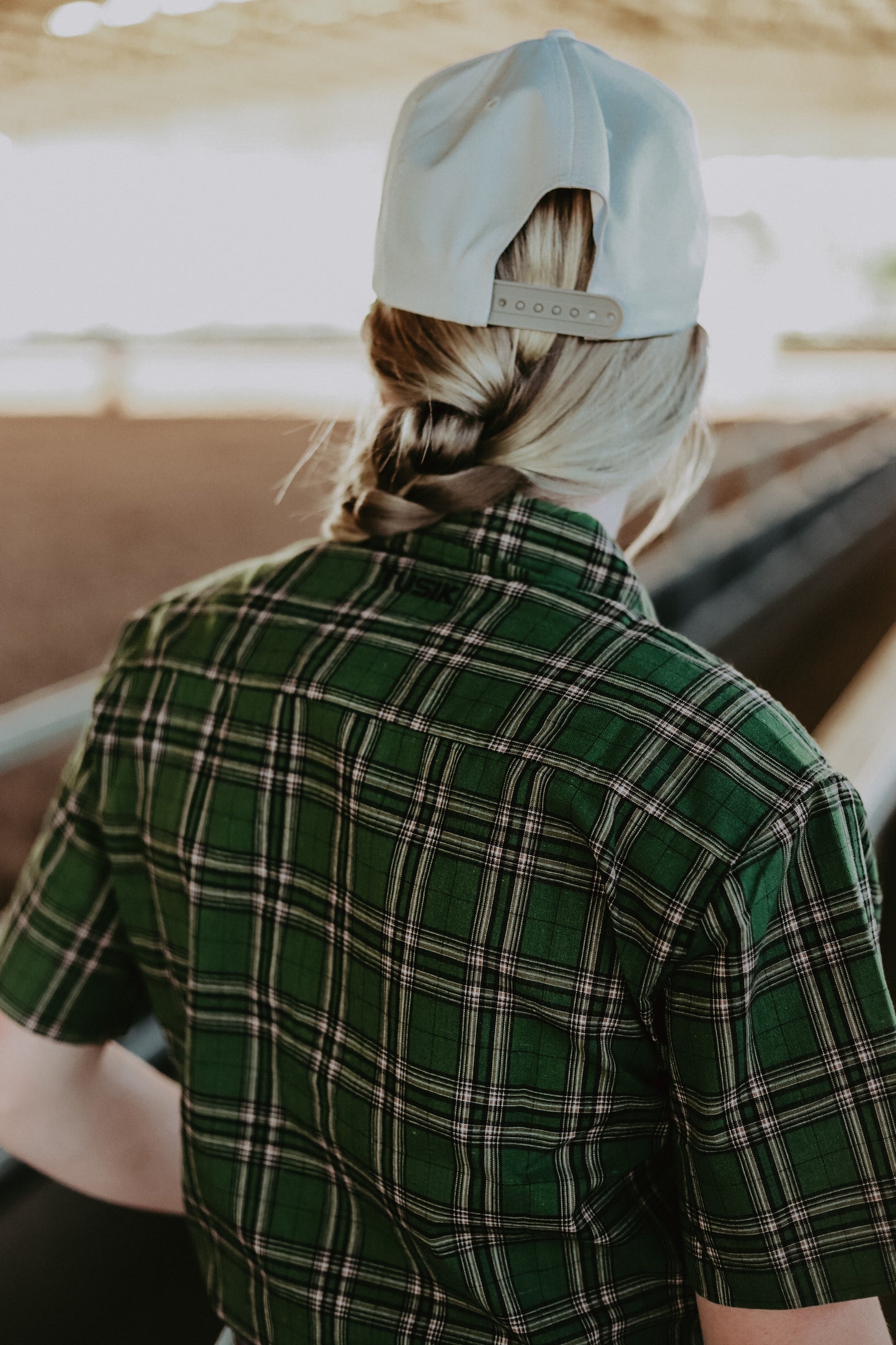 Green Plaid Workshirt - Short Sleeve