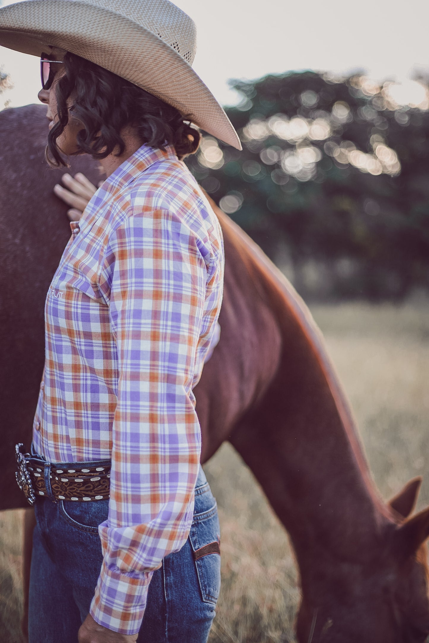 Purple Check Arena Shirt