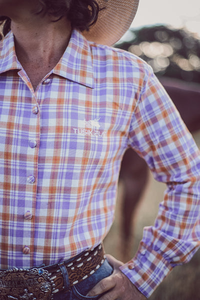 Purple Check Arena Shirt