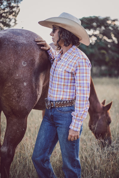 Purple Check Arena Shirt
