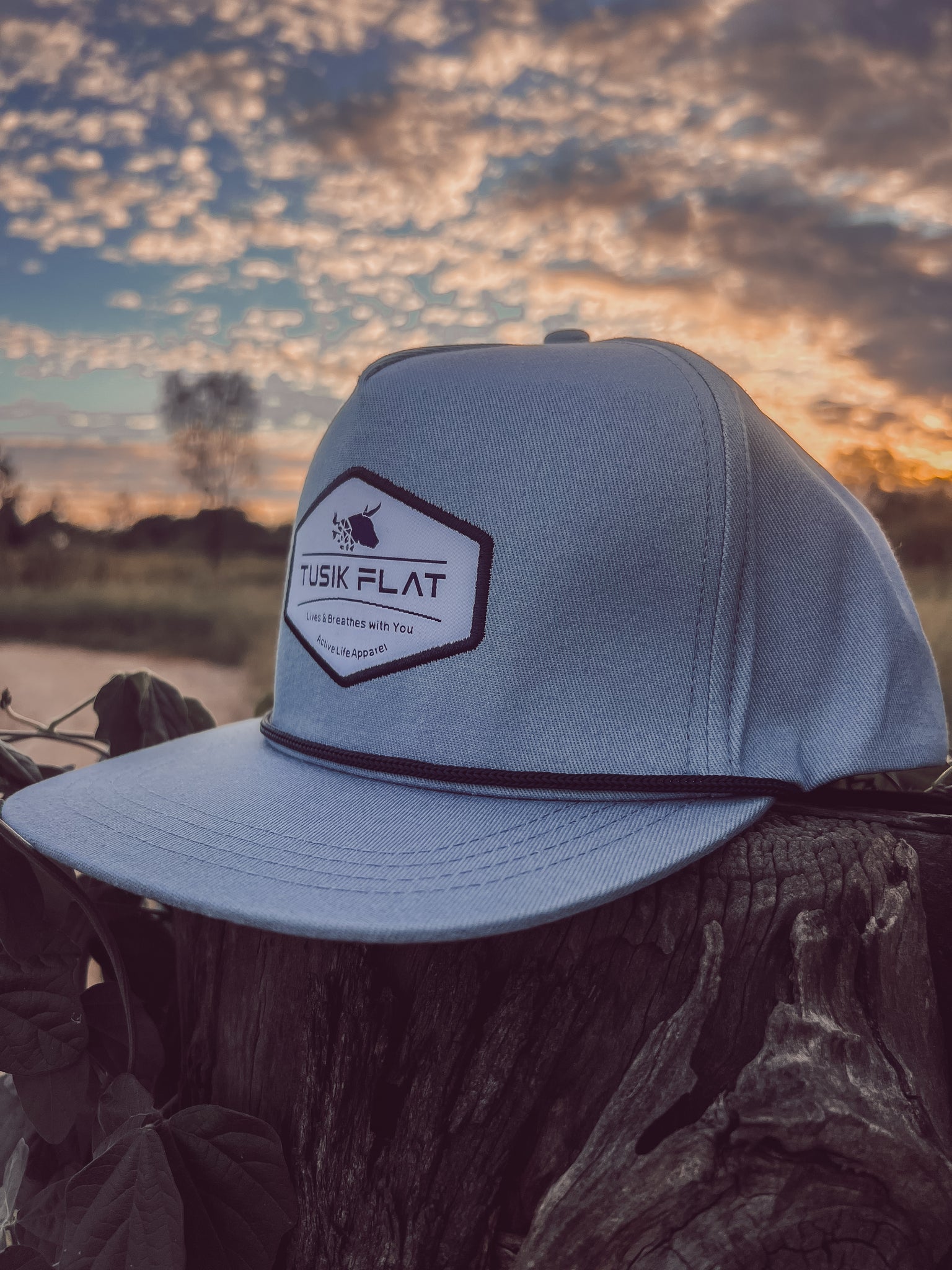 Old School Baby Blue Flatty Cap