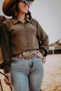 Khaki Japanese Cotton Arena Shirt