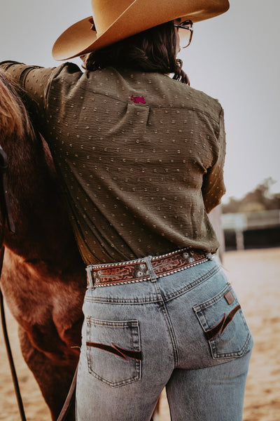 Khaki Japanese Cotton Arena Shirt