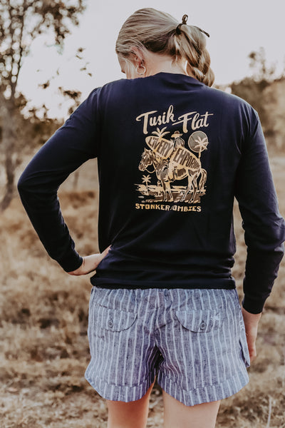 Navy Tusik Tee - long sleeve