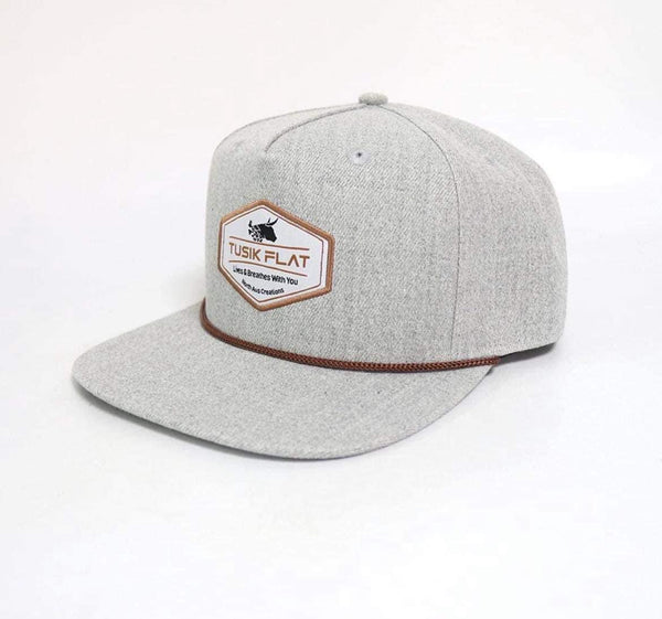 Old School Grey Flatty Cap