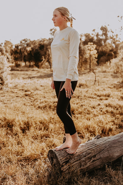 Gold Logo Tights