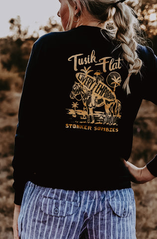 Black Tusik Tee - long sleeve