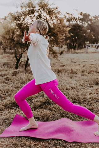White Logo Tights