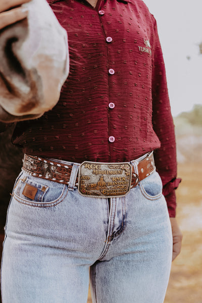 Maroon Japanese Cotton Arena Shirt