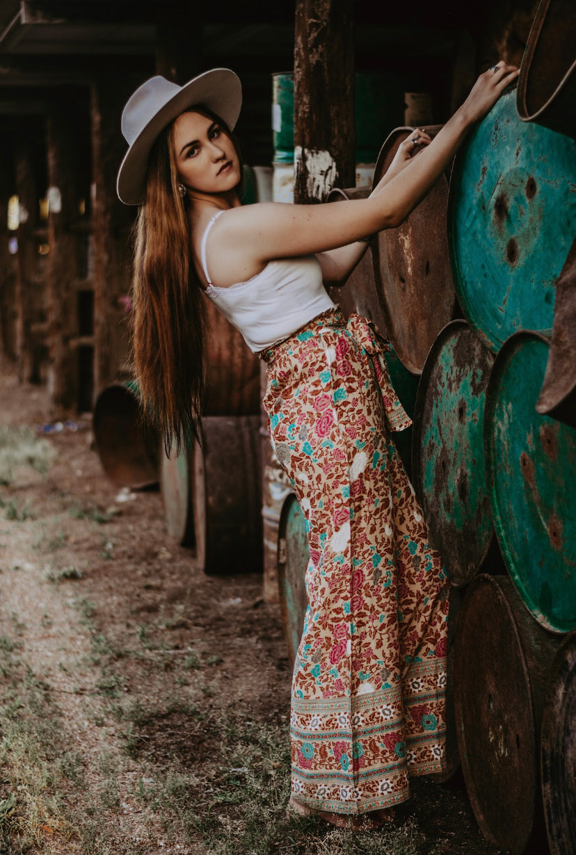 Palazzo Pants - Wild Rose