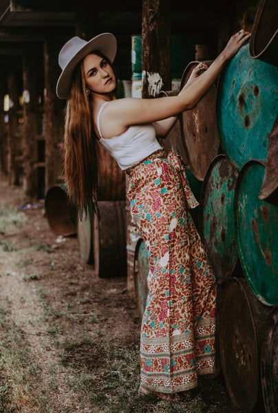 Palazzo Pants - Wild Rose