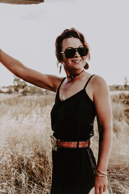 Black Japanese Cotton Cami