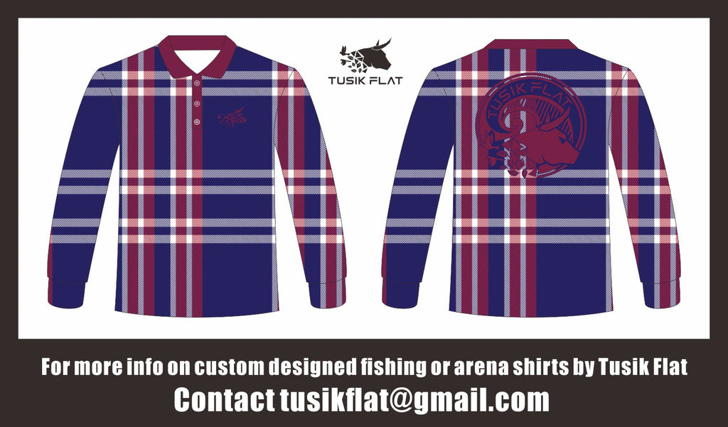 Shop for Check Fishing Shirt in Maroon - Tusik Flat – Tusik Flat