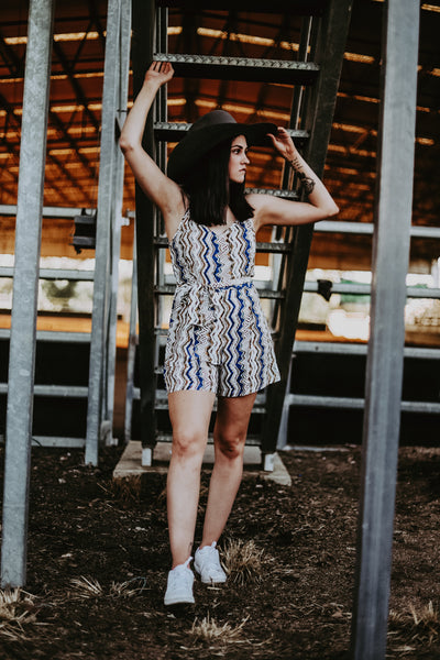Zig zag playsuit outlet