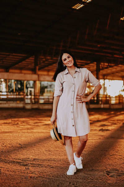 Musk Japanese Cotton Shirt Dress