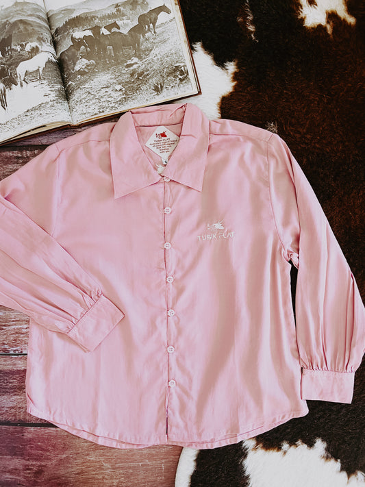 The Poddy Pen Button Up - Light Pink