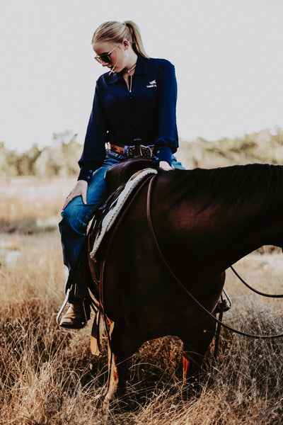Navy Japanese Cotton Arena Shirt