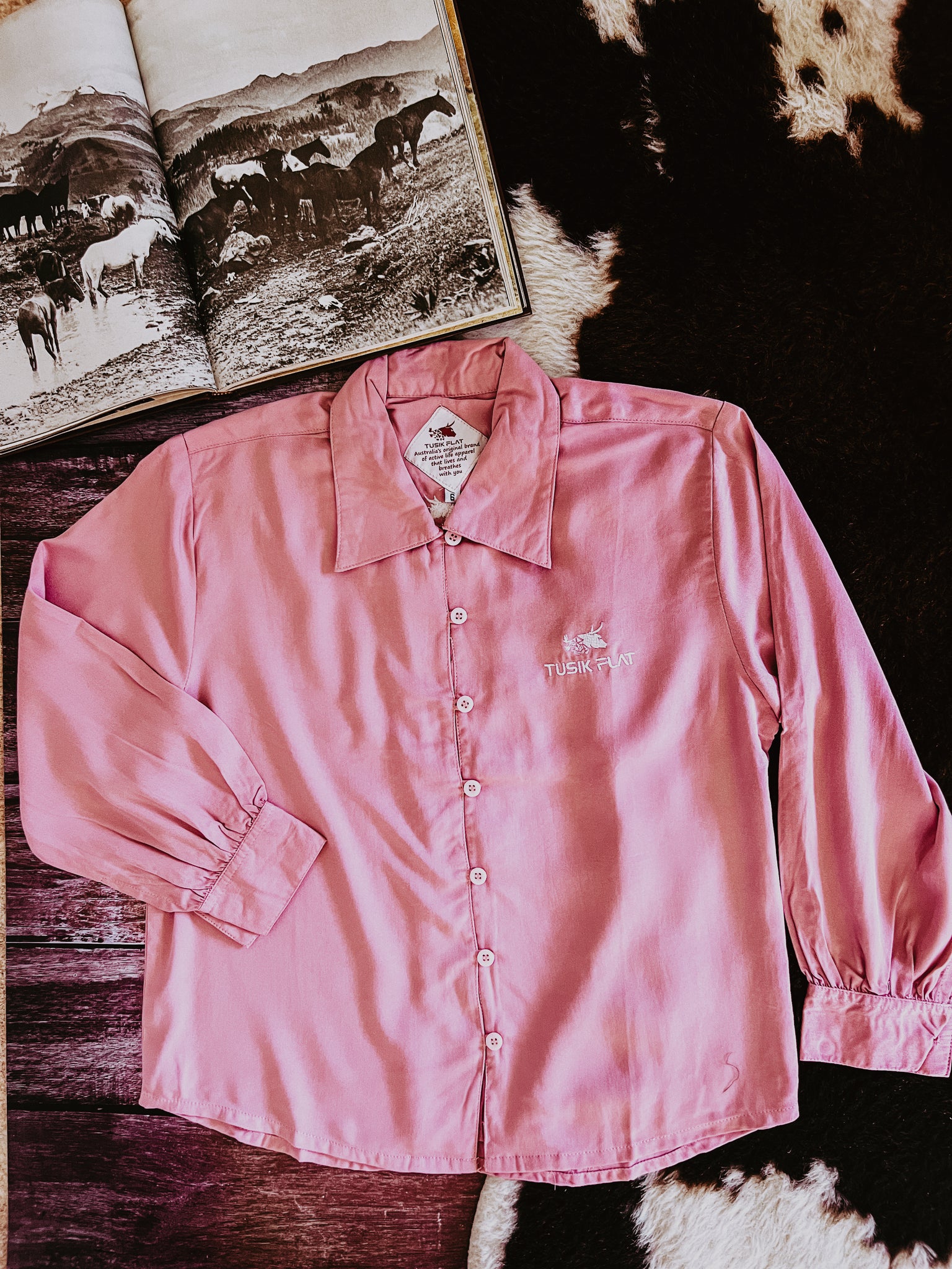 The Poddy Pen Button Up - Mauve