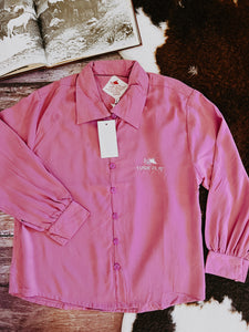 The Poddy Pen Button Up - Purple