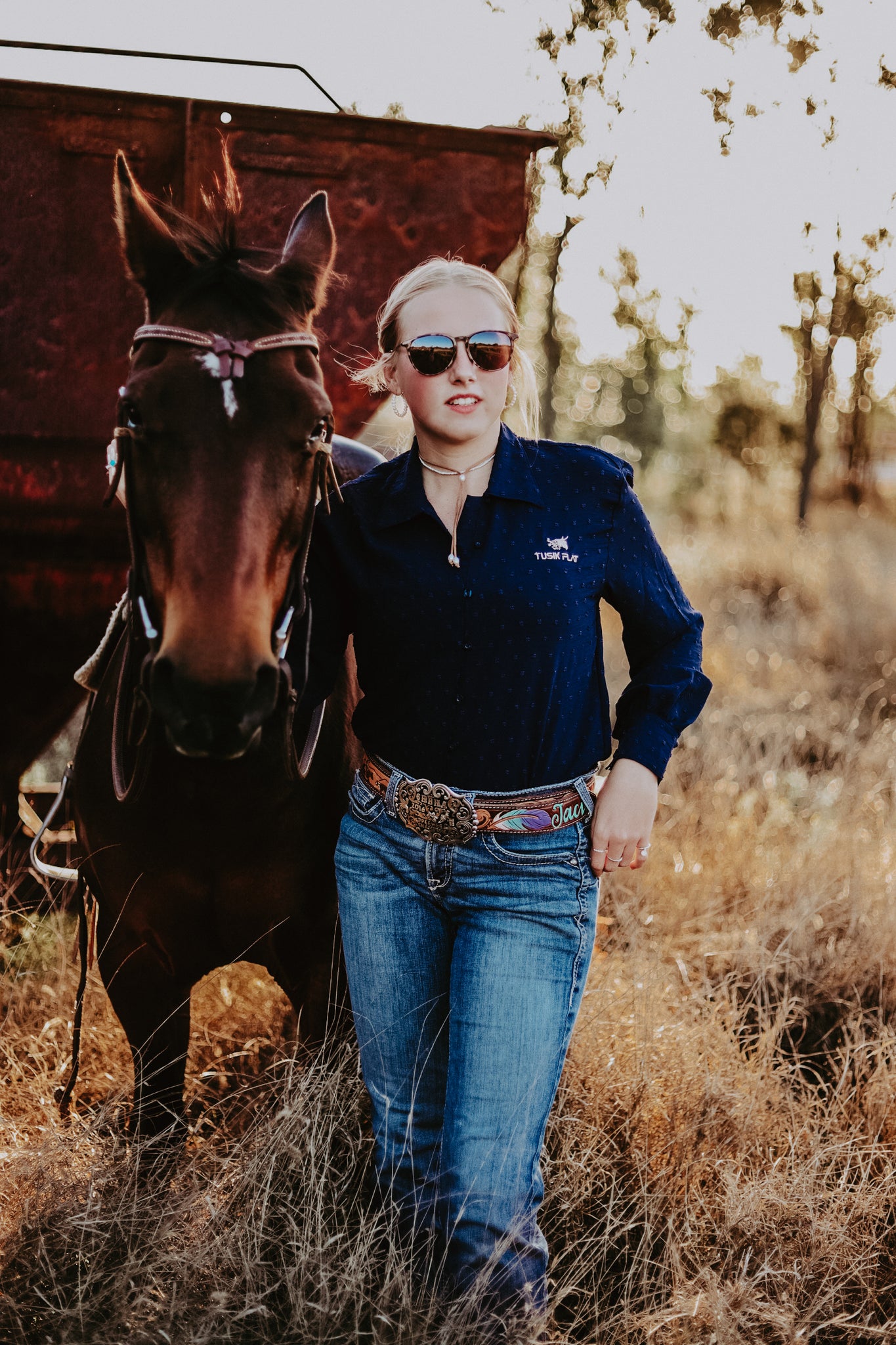 Navy Japanese Cotton Arena Shirt