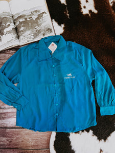 The Poddy Pen Button Up - Blue