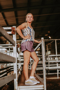 Blue Zig Zag Cami